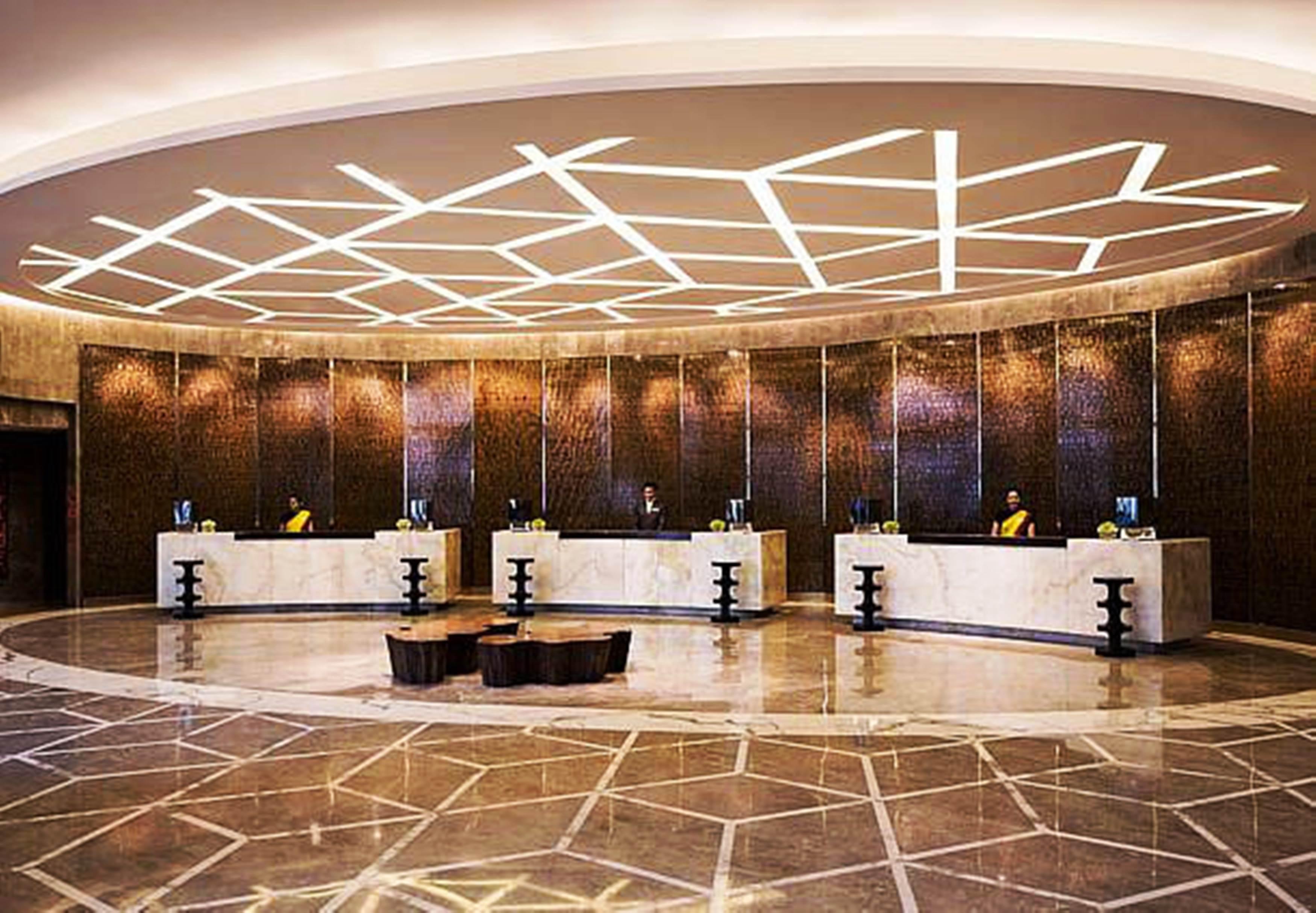 Jw Marriott Hotel New Delhi Aerocity Ngoại thất bức ảnh The lobby of the hotel